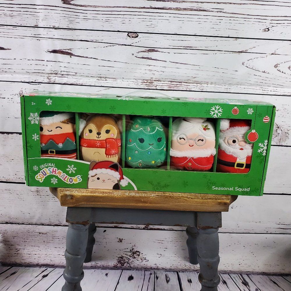 Squishmallows Seasonal Squad 2022 Set of Christmas Plush Toys Sealed BRAND NEW